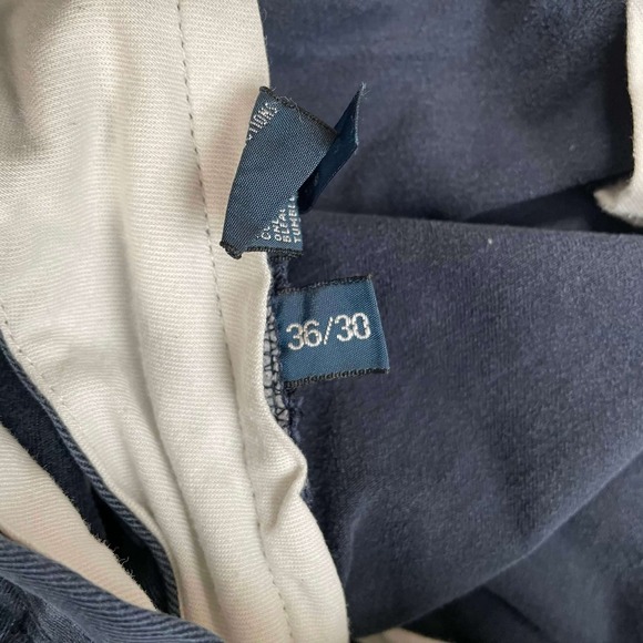 Polo Ralph Lauren Preston Pant Mens 36x30 Navy Blue Chino Cotton Straight Cotton - Picture 5 of 8